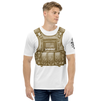 DATNEWDRIP Y2K tactical vest graphic tee featuring military-inspired design and comfortable fit