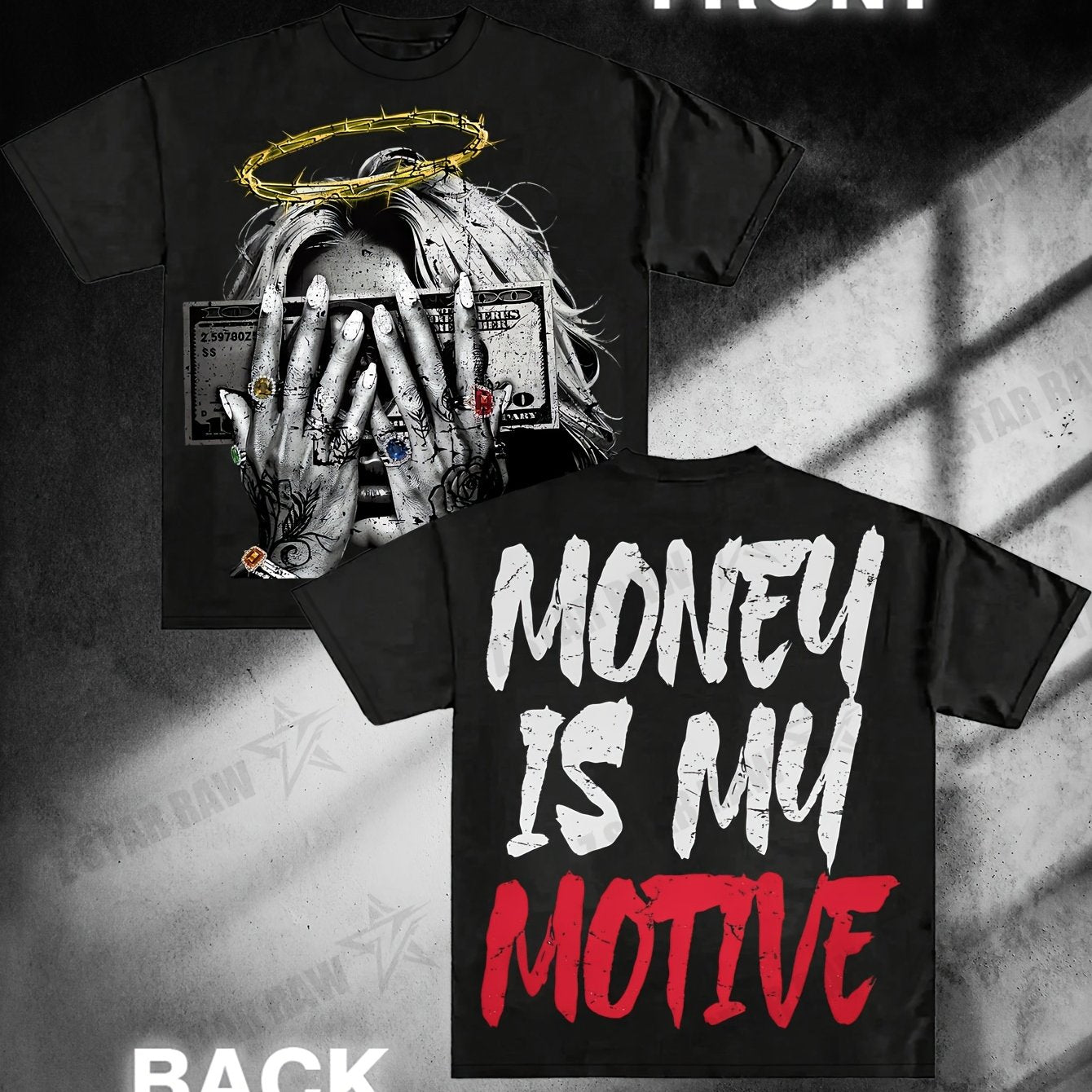 Money Is My Motive Angel Girl Tee