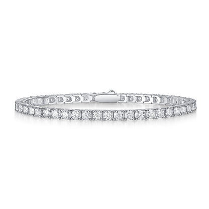 Moissanite Diamond S925 Silver Tennis Bracelet Unique Luxury Fashion