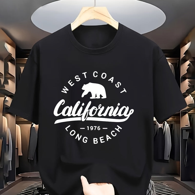 California Style Heat Transfer Sticker T-shirt - Washable