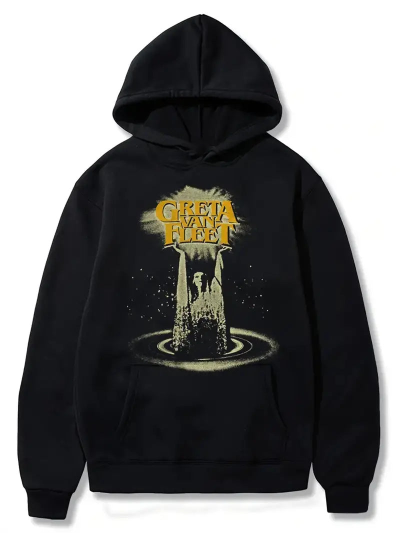 New Printed Hooded Sweatshirt