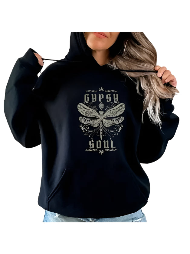 Gypsy Soul Hoodie, Woman's Gypsy Soul Boho Sweatshirt, Gypsy Free Spirit Shirt, Girls Trip Hoodie, Gypsy Spirit Apparel, Gypsy Gift Hoodie