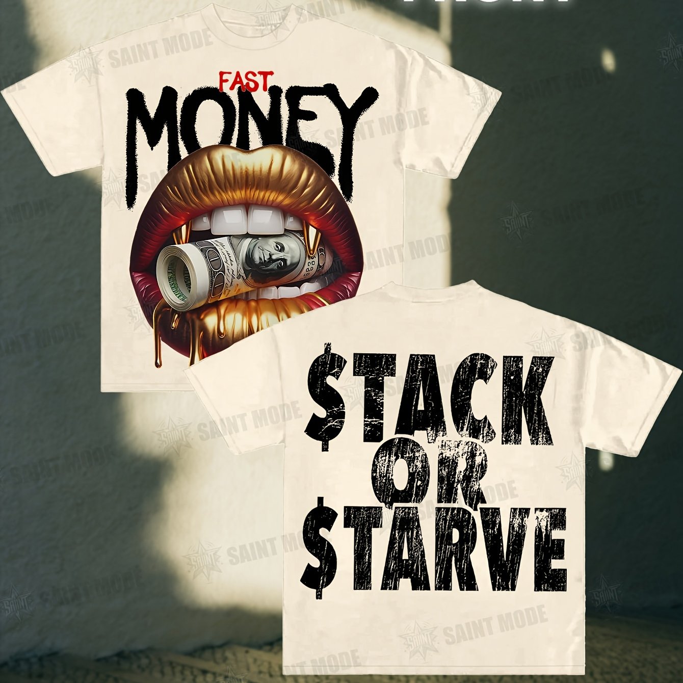 Stack Or Starve Fast Money Tee