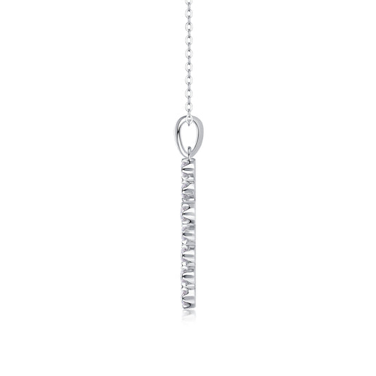 Moissanite Diamond Cross Pendant