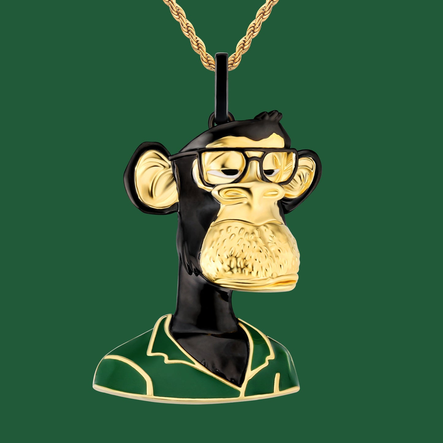 Hip Hop Pixel Punk Boring Monkey Pendant