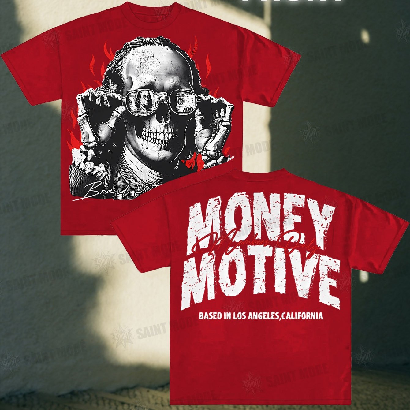 Money Motive Benjamin Skeleton Tee