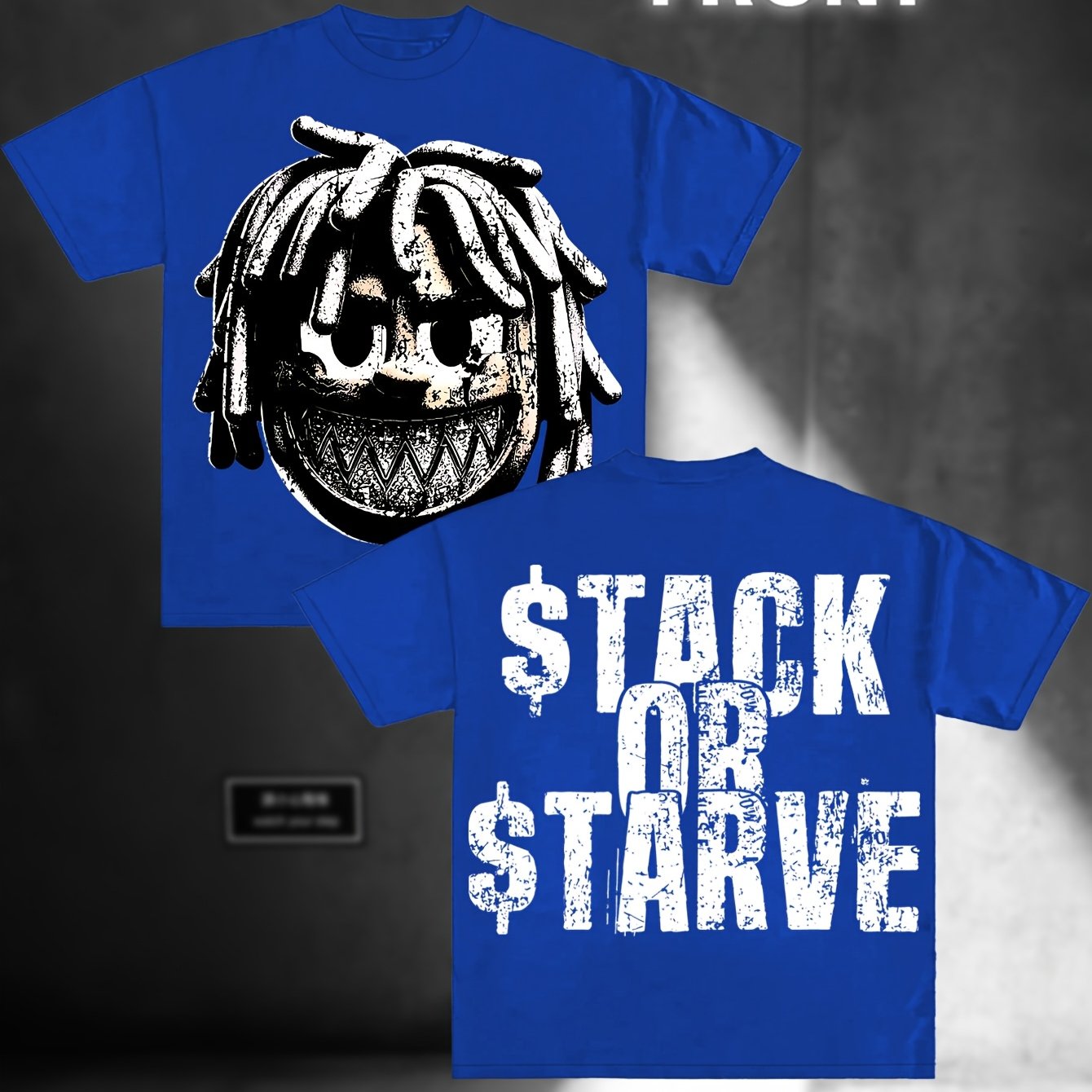 Stack Or Starve Cartoon Boy Tee
