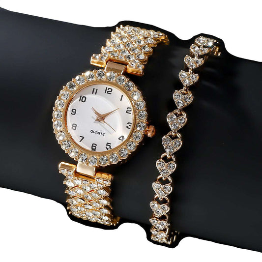 Iced Out Luxury Ladies Watch Box Set