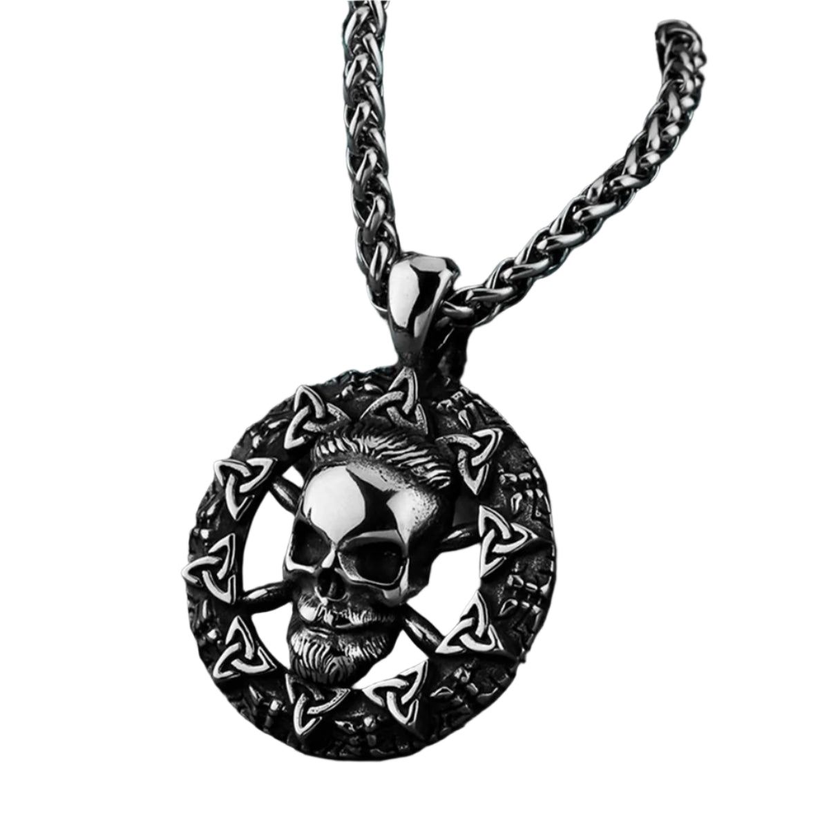 Stainless Steel Retro Hip Hop Necklace Ornament Accessories