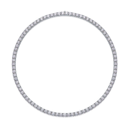 Endless Stream Of Stars 0.5ct Moissanite Diamond S925 Silver Certified Tennis Chain Necklace Luxury Fashion