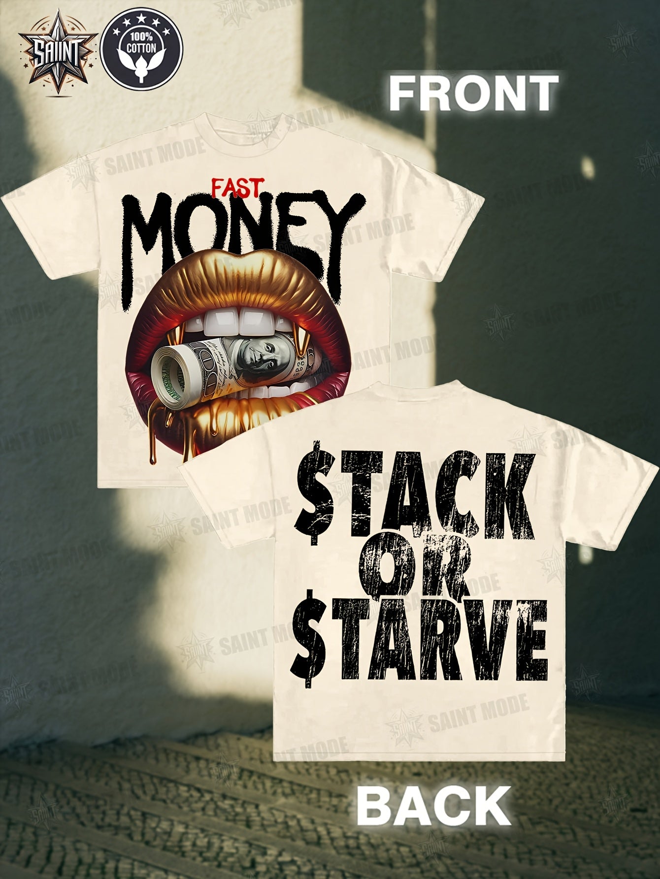 Stack Or Starve Fast Money Tee