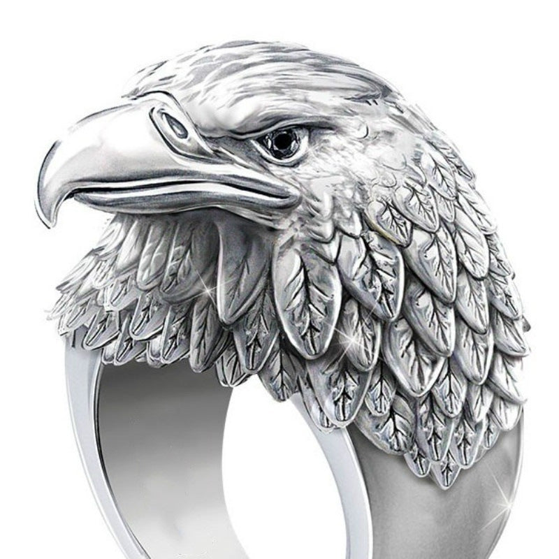 Men's Vintage 3D Stereoscopic Viking Alloy Eagle Ring