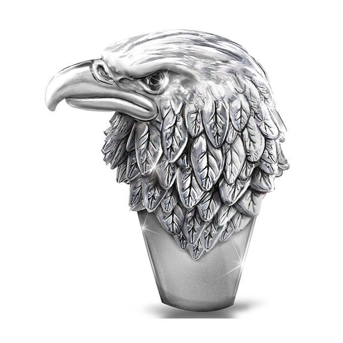 Men's Vintage 3D Stereoscopic Viking Alloy Eagle Ring