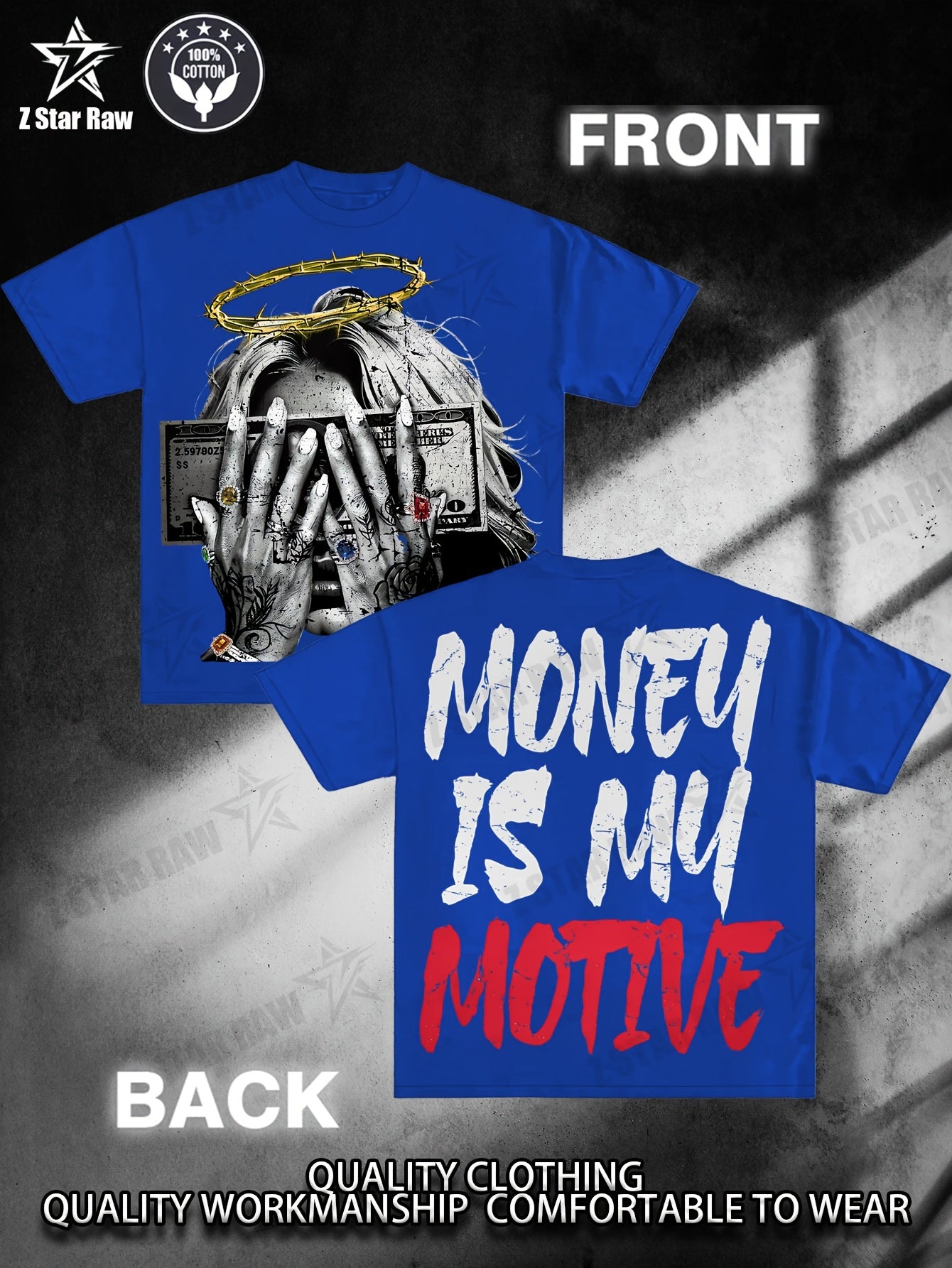 Money Is My Motive Angel Girl Tee