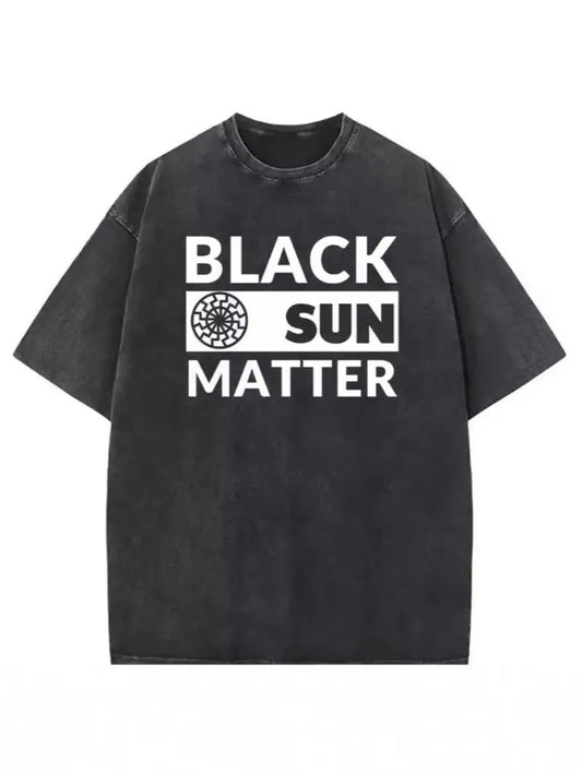 DatNewDrip graphic streetwear t-shirt in black with bold white text design