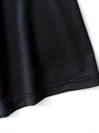 Black Graphic Streetwear T-shirt by DatNewDrip with a soft, comfortable fit