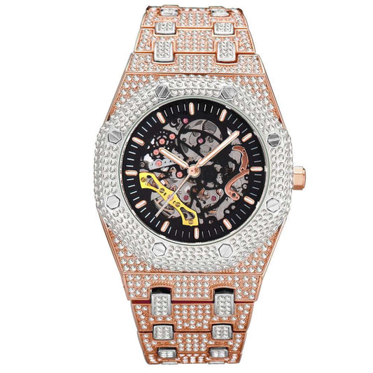 Iced Out Transparent Gears Luxury Watch