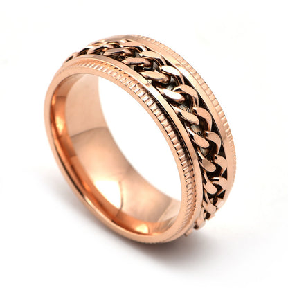 Stainless Steel Spinner Rings Fidget Band