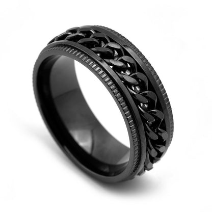 Stainless Steel Spinner Rings Fidget Band