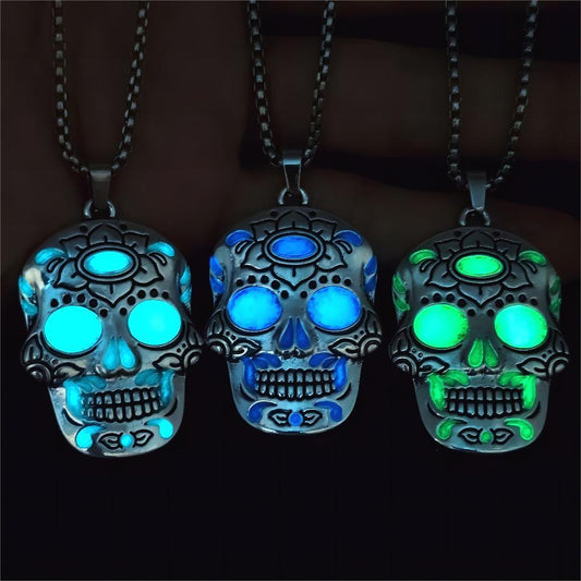 Luminous Skull Necklace Pendant