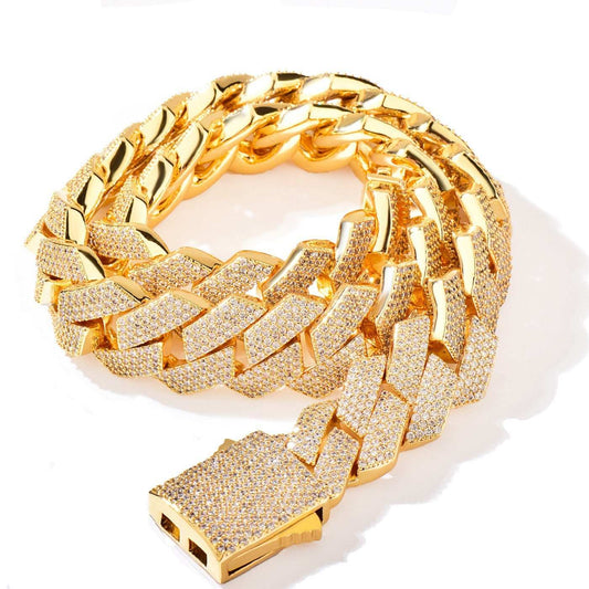 Iced Out Bulky Hip Hop Necklace Chain