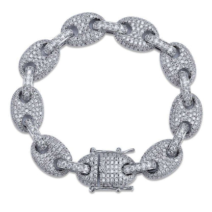 Iced Out Rainbow Pig Nose Bracelet