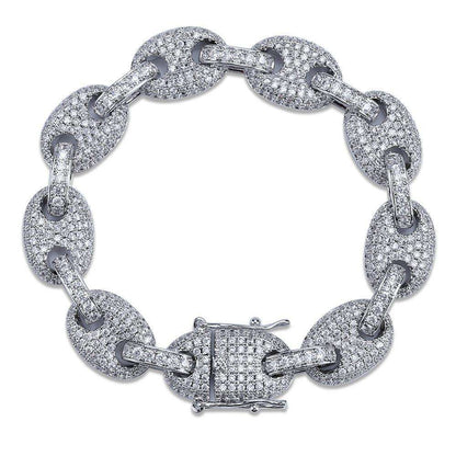 Iced Out Rainbow Pig Nose Bracelet