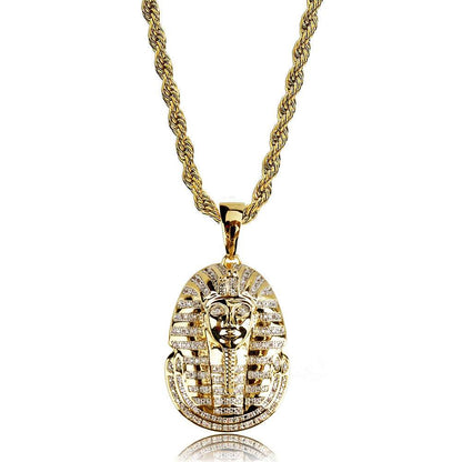 Iced Out Egyptian Pharaoh Pendant