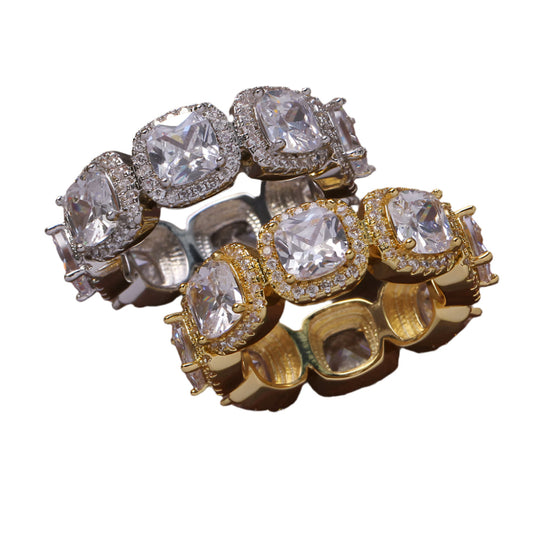 Iced Out Large Gem Ring
