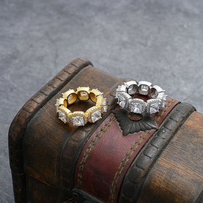 Iced Out Large Gem Ring