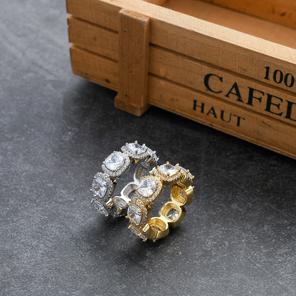 Iced Out Large Gem Ring