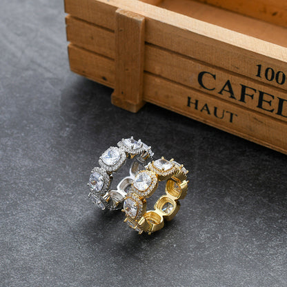 Iced Out Large Gem Ring