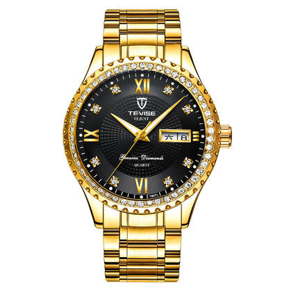 Iced Out Tevise Watch - DATNEWDRIP