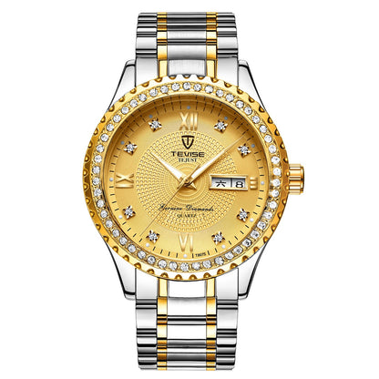 Iced Out Tevise Watch - DATNEWDRIP