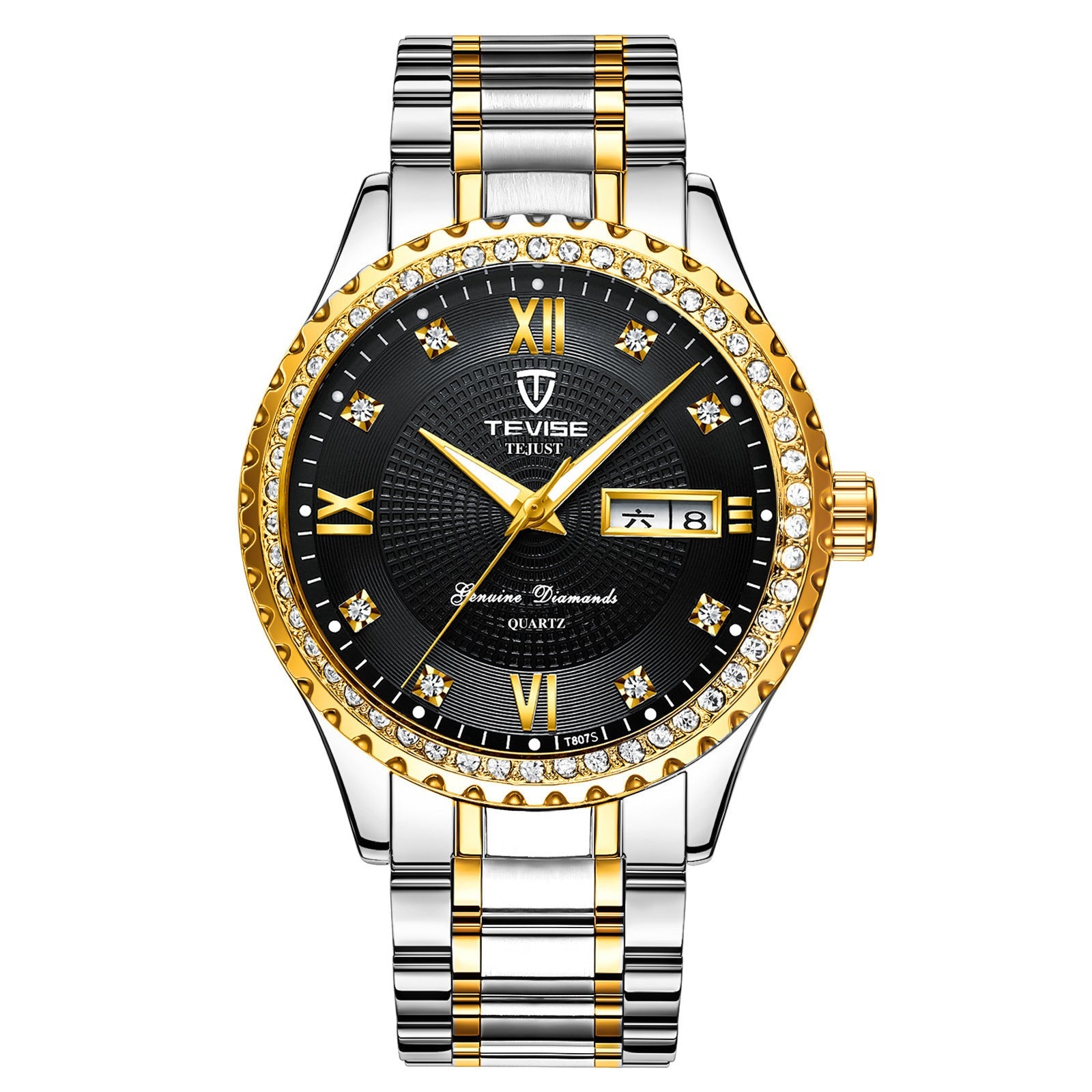 Iced Out Tevise Watch - DATNEWDRIP