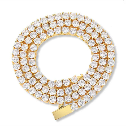 Iced Out Spring Buckle Tennis Chain - DATNEWDRIP