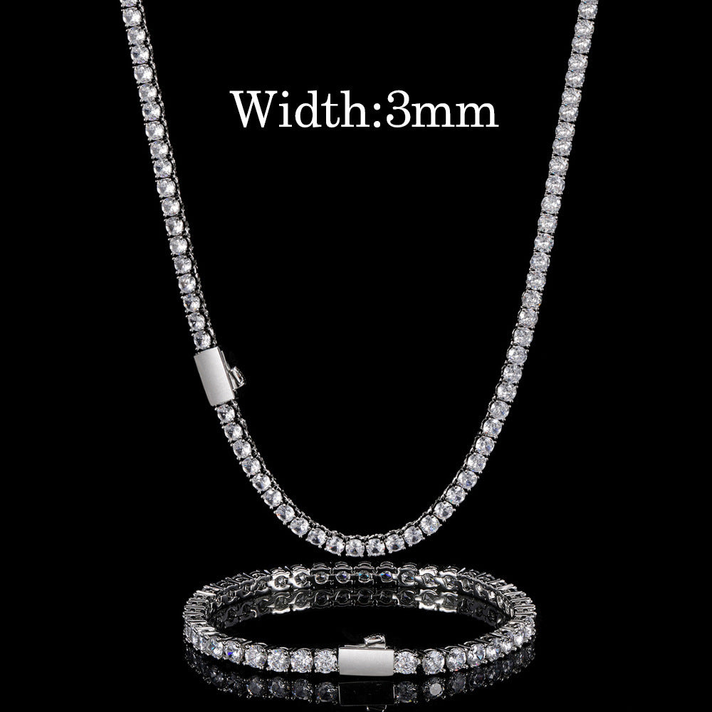 Iced Out Spring Buckle Tennis Chain - DATNEWDRIP