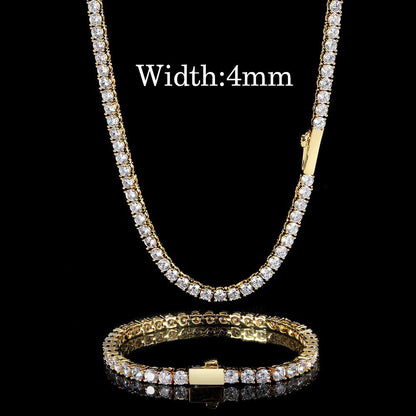 Iced Out Spring Buckle Tennis Chain - DATNEWDRIP