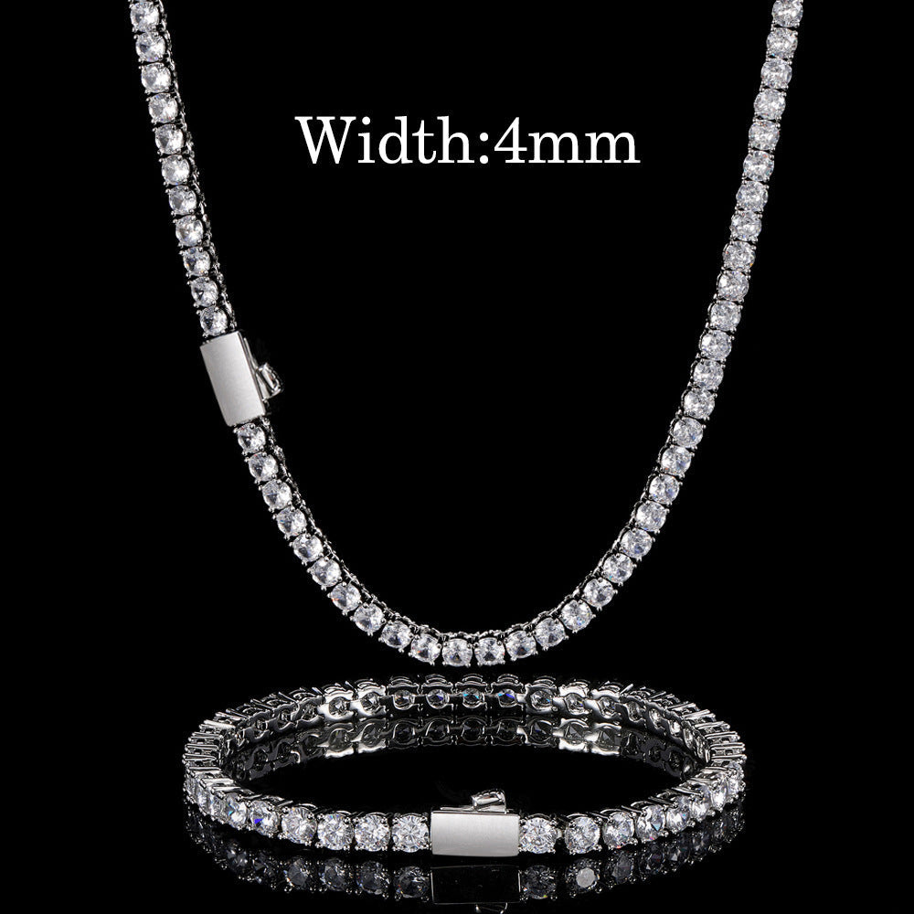 Iced Out Spring Buckle Tennis Chain - DATNEWDRIP