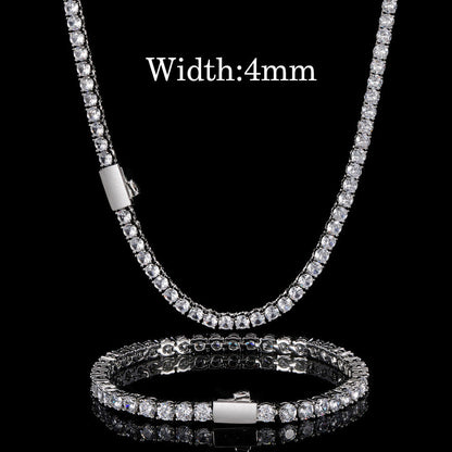 Iced Out Spring Buckle Tennis Chain - DATNEWDRIP