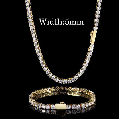 Iced Out Spring Buckle Tennis Chain - DATNEWDRIP