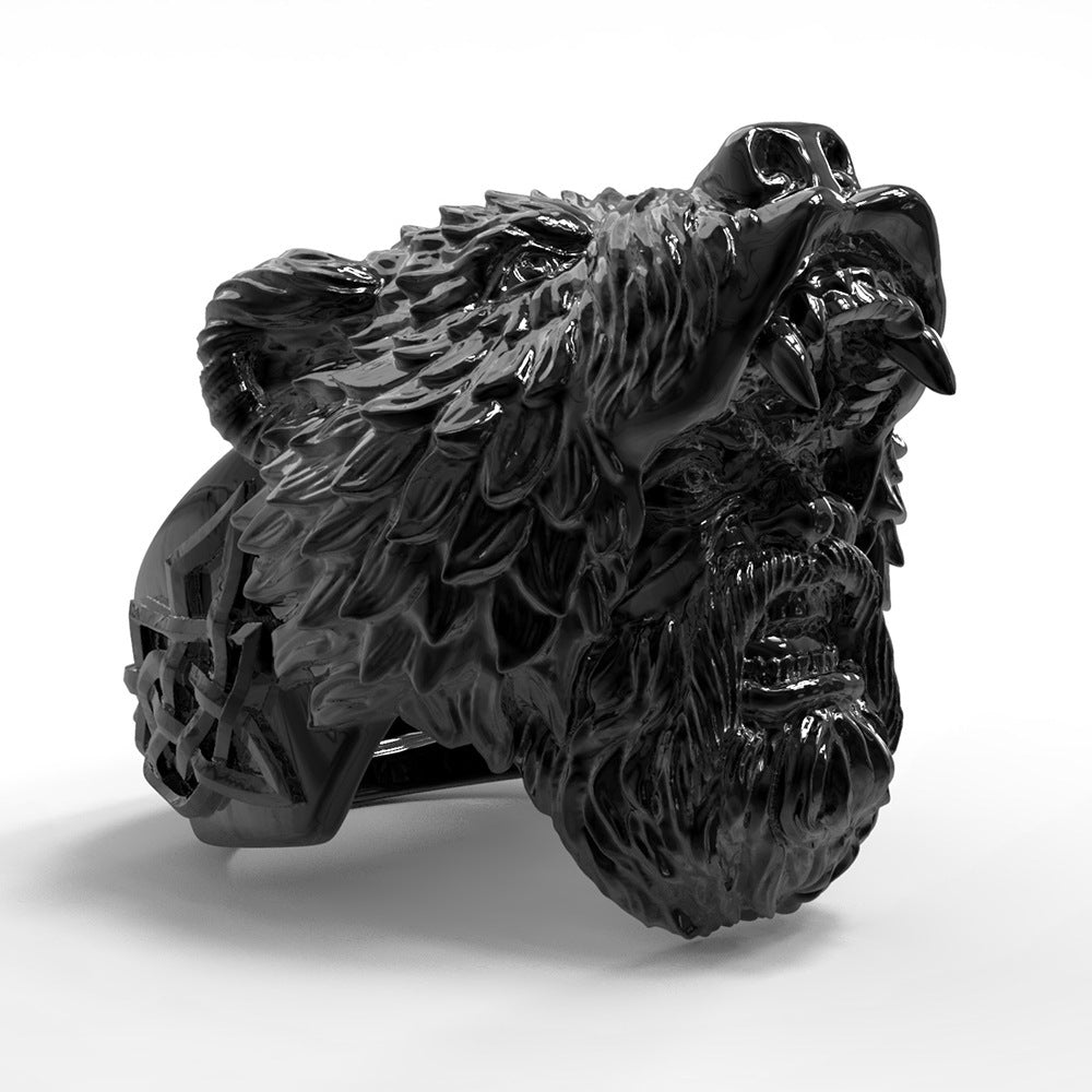 Viking Bearman Celtic Ring - DATNEWDRIP