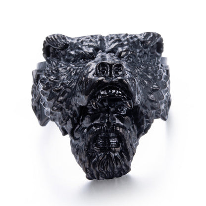 Viking Bearman Celtic Ring - DATNEWDRIP
