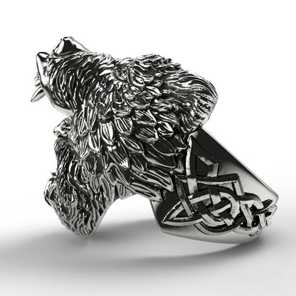 Viking Bearman Celtic Ring - DATNEWDRIP