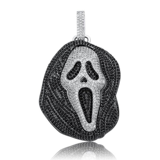 Iced Out Scream Pendant