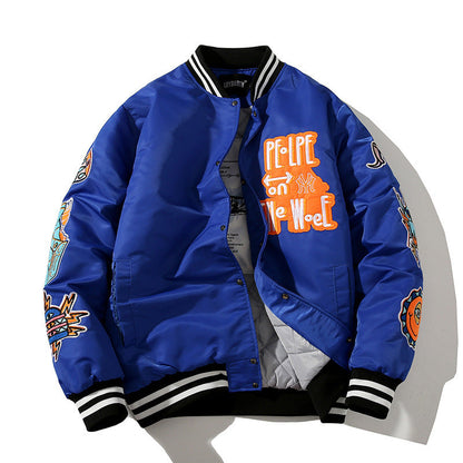 Hip Hop Baseball Style Jacket - Mens - DATNEWDRIP