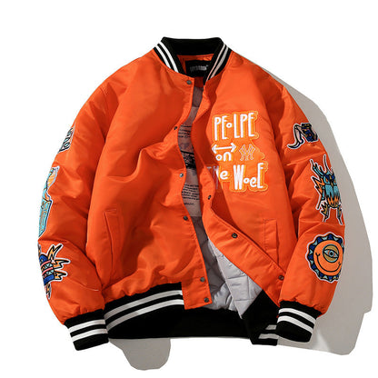 Hip Hop Baseball Style Jacket - Mens - DATNEWDRIP
