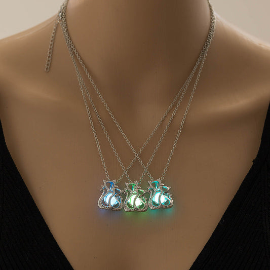 Luminous Two Cat Pendant - DATNEWDRIP