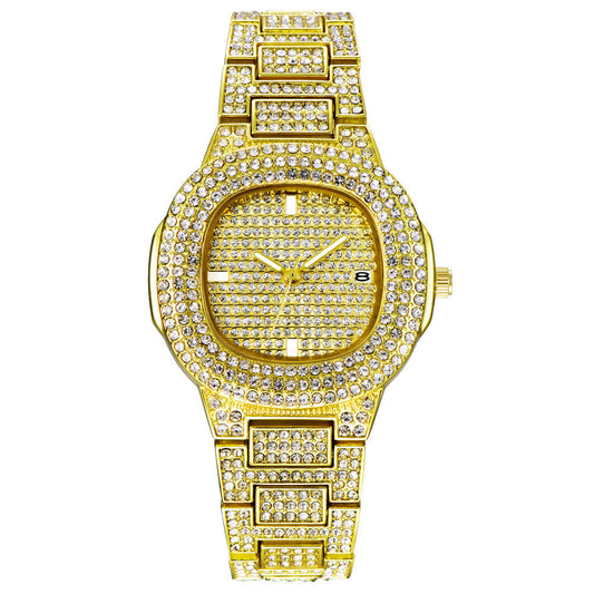 Iced Out Square Face Watch
