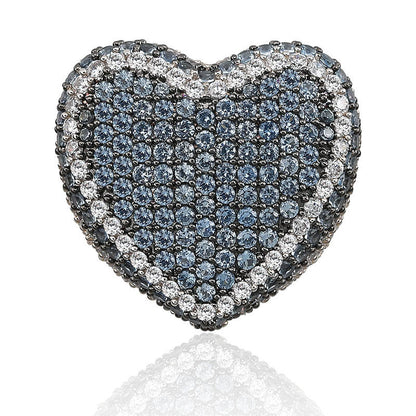 Iced Out Full Heart Ring - DATNEWDRIP